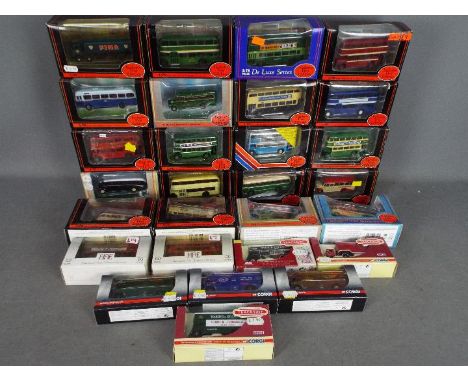 EFE - Corgi Trackside - A collection of 28 x boxed buses and trucks in 1:76 scale including # 18103DL Leeds City Transport Le