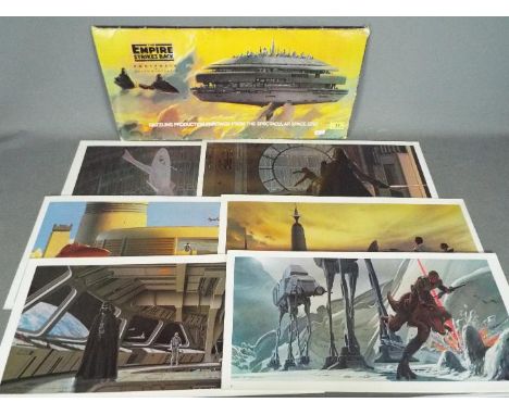 Star Wars - The Empire Strikes Back portfolio of 24 x Ralph McQuarrie artwork prints marked first edition July 1980 - Each fe