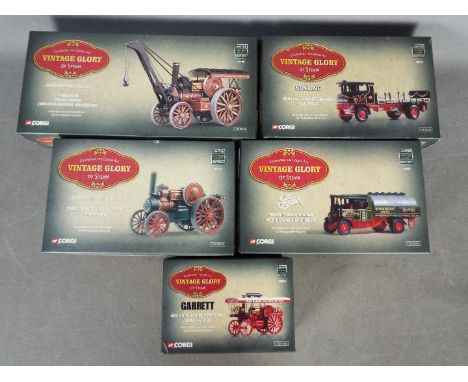 Corgi - Five boxed Limited Edition diecast vehicles from the 'Vintage Glory of Steam' series by Corgi. Lot includes #80108 Fo