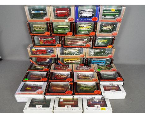 EFE - A fleet of 32 x boxed bus models in 1:76 scale including # 25805 Hampshire Bus Daimler DMS, # 15907DL Lytham St Annes L