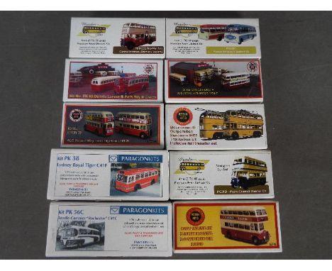 Little Bus Company - Marsden Models - Paragon Kits - A collection of 10 x boxed 1:76 scale resin bus model kits including Dai