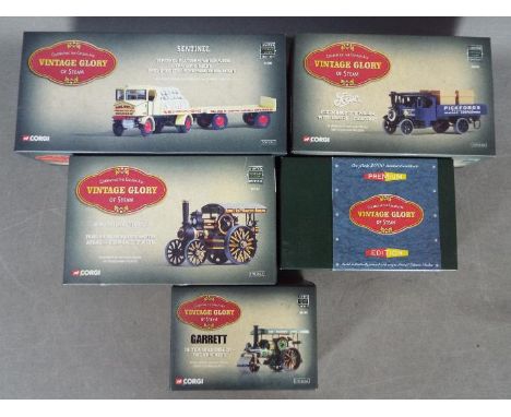 Corgi - Five boxed Limited Edition diecast vehicles from the 'Vintage Glory of Steam' series by Corgi. Lot includes #80002 Se