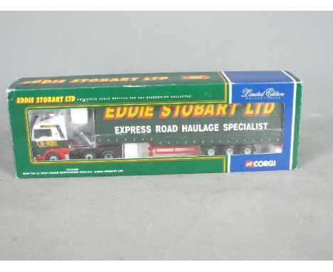 Corgi - A boxed Limited Edition Corgi 1:50 scale CC13405 MAN TGA XL Step Frame Curtainside Trailer ' Eddie Stobart Ltd.' The 