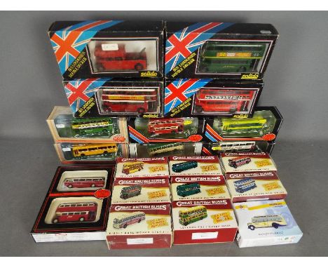 Solido - EFE - Atlas - A collection of 20 x boxed bus models in 1:76 &amp; 1:50 scales including # 22714 Northern Scottish Al