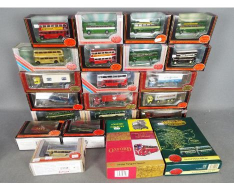 EFE - A collection of 22 x boxed bus and truck models in 1:76 scale including # 23316 Greenline AEC RF, London Transport gift