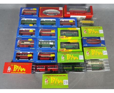 Britbus - Base Toys - Ozbus - A collection of 20 x boxed bus models in 1:76 scale including # London Transport County green l