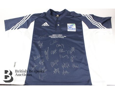 Signed rugby shirt from Rugby Aid Northern VS Southern Hemisphere to raise money for the 2004 Tsunami, Rebuilding after the T