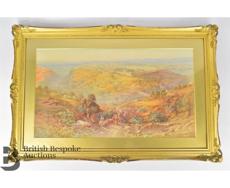 After Samuel Lawson Booth, print titled Jerusalem the Golden (Israel), approx 67 w x 37 h cms, framed and glazed.&nbsp;