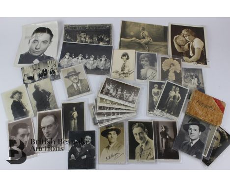 Quantity of hand signed photographs of musical and theatre interest, including Horace Goldin The Royal Illusionist, two Mona 