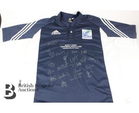 Signed rugby shirt from Rugby Aid Northern VS Southern Hemisphere to raise money for the 2004 Tsunami, Rebuilding after the T