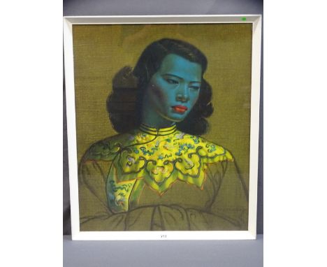 TRETCHIKOFF - classic vintage print of Chinese girl, 60 x 50cms