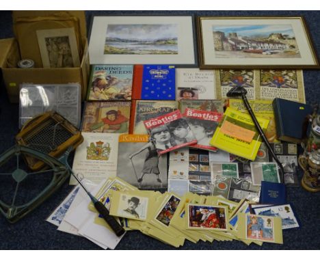 A MIXED GROUP OF COLLECTABLES including an Australian School's Rugby Union programme 1977 and 1978 Classic Invincible Tour, a