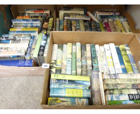 THREE BOXES OF VINTAGE FICTIONAL HARDBACK BOOKS