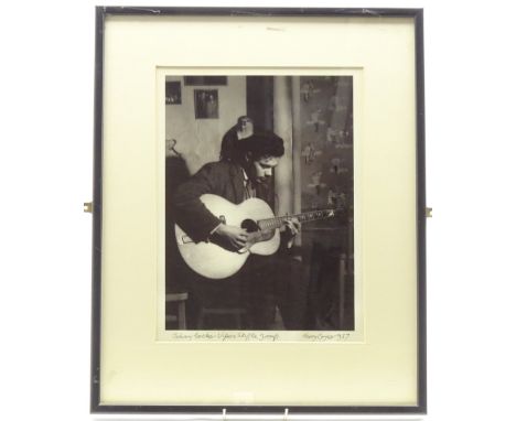 Terry Cryer (1934-2017)  'Johnny Booker Vipers Skiffle Group' 1957 silver gelatin print, signed, titled and dated in the marg