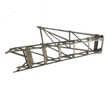 Early 20th century five rung step ladder, stamped 'The Hatherley patent Lattistep' H153cm Condition Report & Further Details 