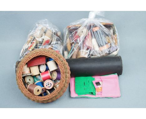 Vintage sewing and knitting accessories