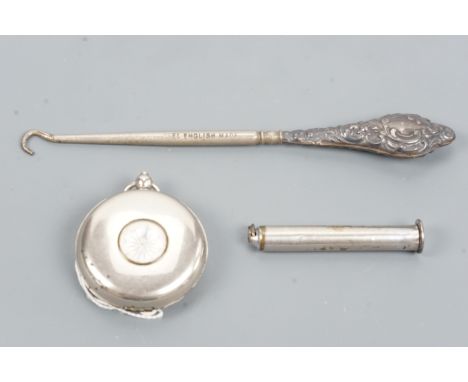 Collectors' items including compass / cup, button hook etc.