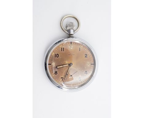 A Second World War British army Recta GSTP pocket watch, (running)