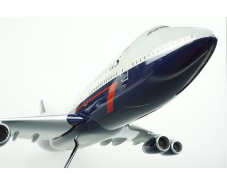 A British Airways Display Department official large scale model Boeing 747 aircraft by Space Models for travel agent display,