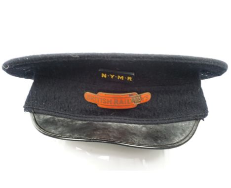 Two vintage railway Guards' caps