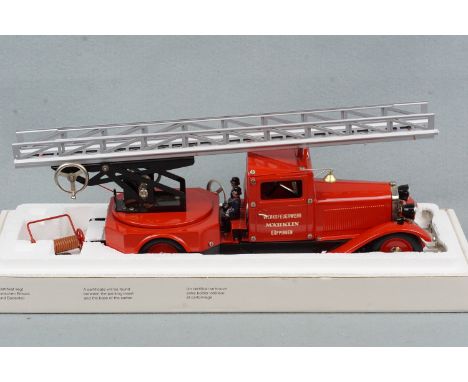 A Marklin Metall 1991 large scale clockwork model fire truck, boxed as-new, approx 45 cm