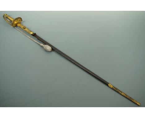 A Victorian court sword by Jones of Regent St, London, (scabbard a/f)