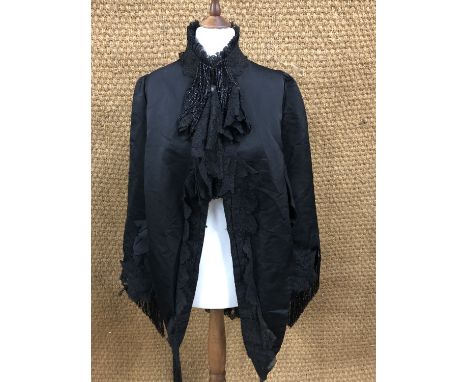 A Victorian mourning cape