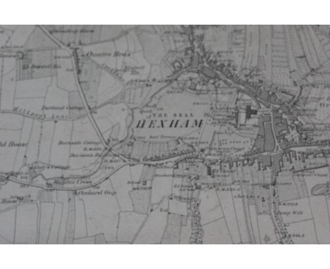An early 20th Century Ordnance Survey map of Northumberland