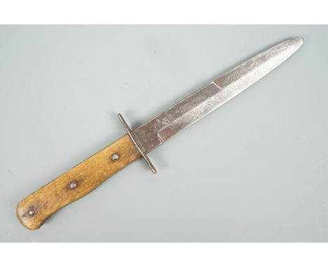 A Wehrmacht trench knife, (scabbard lacking)