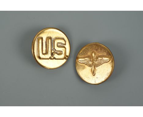 US Army Air Corps collar badges