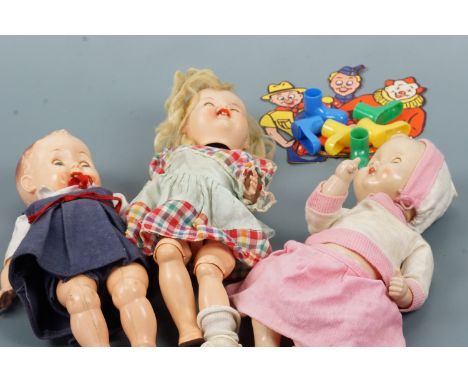 Three vintage Roddy composition dolls, circa 1950s