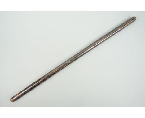 A British army officer's leather-covered swagger stick