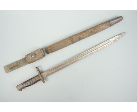 A US M 1917 bayonet by Winchester, (scabbard a/f)