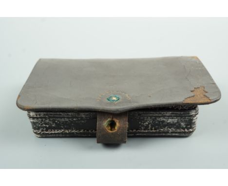 A US Civil War Union army pistol cartridge box