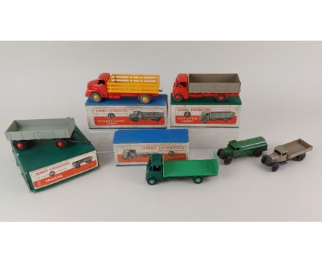 Four Dinky Supertoys die-cast model motor vehicles, boxed, to include no 531 Leyland Comet Lorry and no 511 Guy 4-Ton Lorry, 