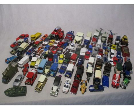A collection of loose die-cast and toy cars including Mattel Hot Wheels, Matchbox, Majorette, Maisto etc