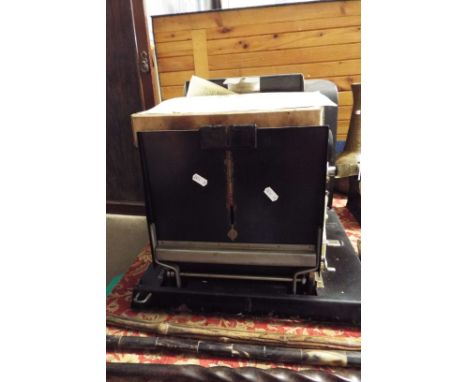 An Ellam's roller printer in original casing