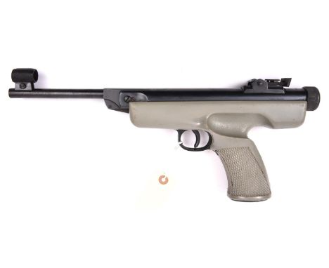 A .22" Original Mod 5 break action air pistol, with one piece grey plastic stock. GWO &amp; C, retaining nearly all original 