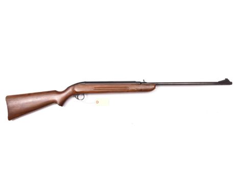 A .22" BSA Airsporter Mk II air rifle, number GD 27343,1959-65, with nicely figured walnut stock. Good clean condition, air c