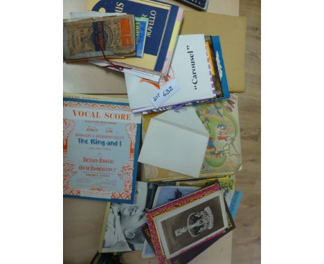 Ephemera – good lot, incl vintage Royalty, maps, theatre progs etc.