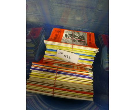 A box of 72 vintage speedway magazines, various issues, all vgc.