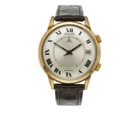 Herrenarmbanduhr LeCoultre Memovox,Schweiz 1959-1980. Stahl/10 kt GG-Vergoldung. Automatik. Werk-Nr. K825 1403909. Rundes pol