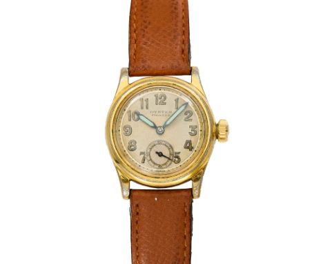Kl. Herrenarmbanduhr Oyster Watch Co.Pioneer, Schweiz 1928 - ca. 1945. Stahl teils vergoldet. Handaufzug. Ref.-Nr. 3373. Seri