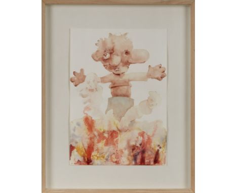 Aquarell Michael Kalmbachgeb. 1962 Landau "o.T." 2004 verso sign. M. Kalmbach sowie mit d. (Werk-) Nr. 2004 - 48. 29,5 x 21 c
