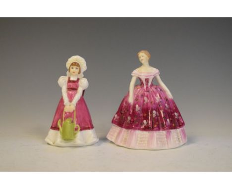 Coalport 'Kimberley' figure, together with Royal Worcester 'Mary', tallest 15cm  