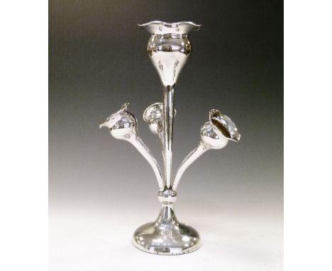 George V silver epergne, Birmingham 1922, 29.5cm high  