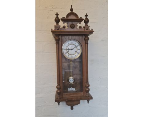 A 20th century Vienna styled wall clock. IMPORTANT: Online viewing and bidding only. Collection by appointment via our websit
