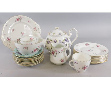 A quantity of ceramics, to include a Shelley floral part tea service, Royal Albert Archive Collection, Lilac Lane etc.
