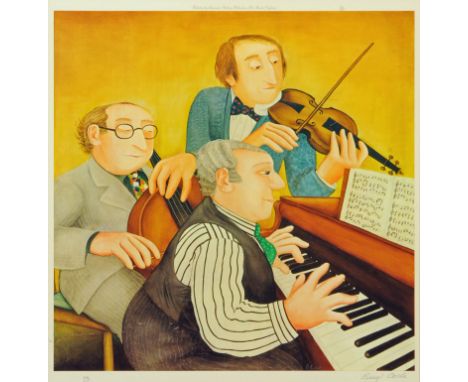 Beryl Cook 1926-2008, "Musicians", colour print, signed in pencil, limited edition No. 396 of 650, published by Alexander Gal