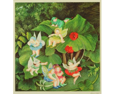 Beryl Cook 1926-2008, "Fairy Dell", colour print, signed in pencil, published in 1981 by Alexander Gallery Publications Limit